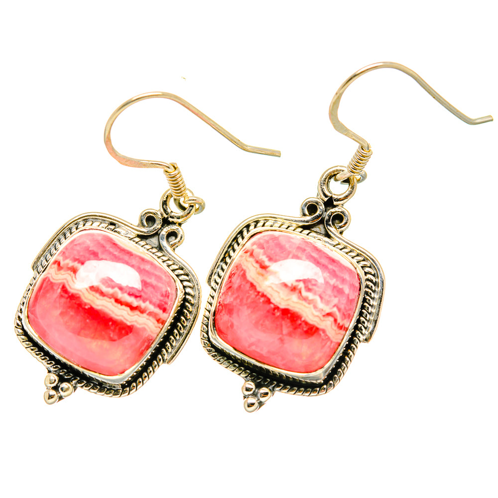 Rhodochrosite Earrings handcrafted by Ana Silver Co - EARR419200