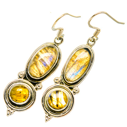 Labradorite Earrings handcrafted by Ana Silver Co - EARR419203
