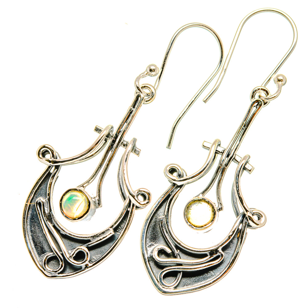 Ethiopian Opal Earrings handcrafted by Ana Silver Co - EARR419207