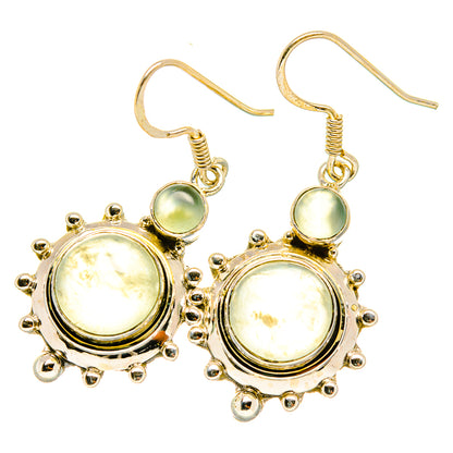 Prehnite Earrings handcrafted by Ana Silver Co - EARR419208