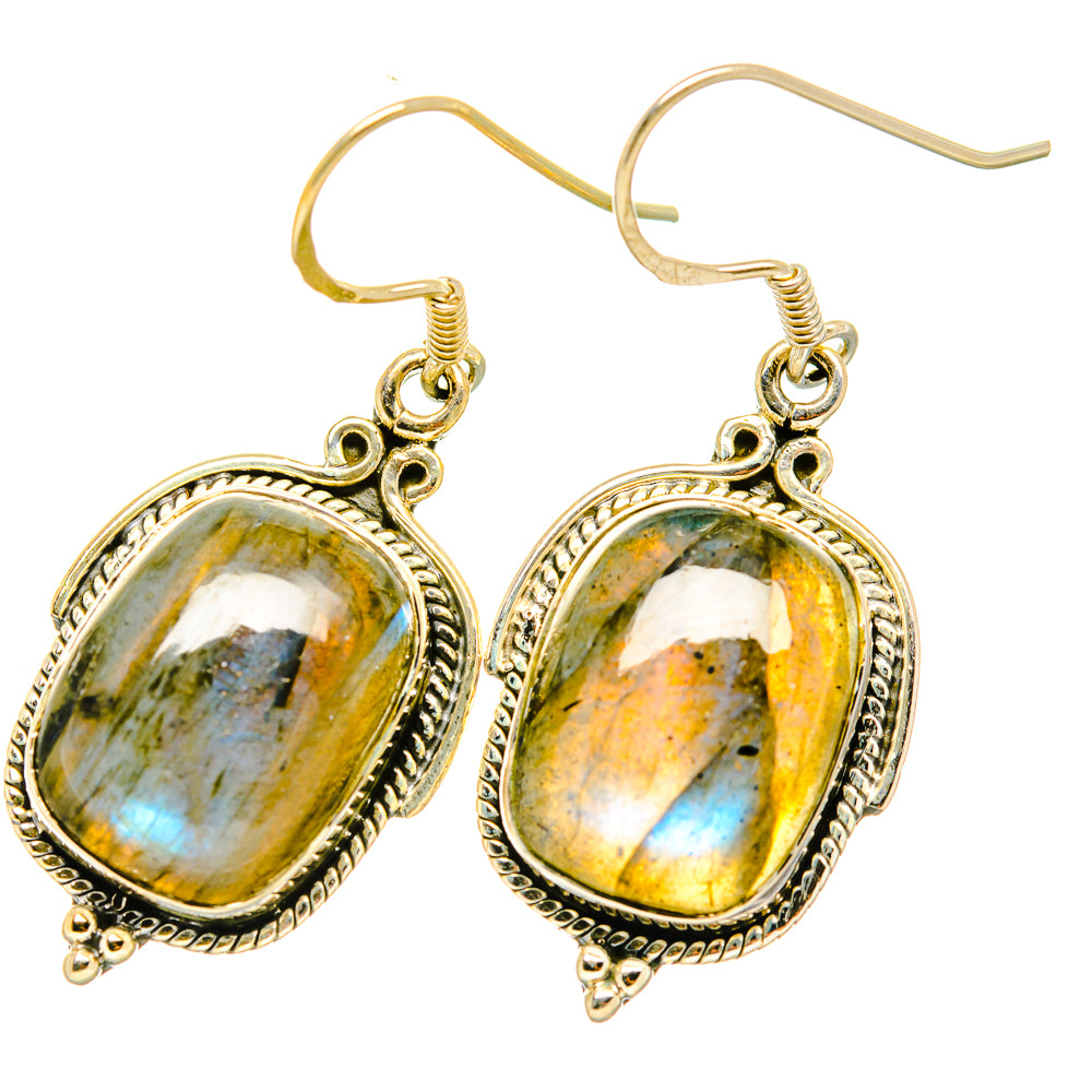 Labradorite Earrings handcrafted by Ana Silver Co - EARR419209