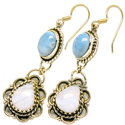 Owyhee Opal Earrings handcrafted by Ana Silver Co - EARR419216
