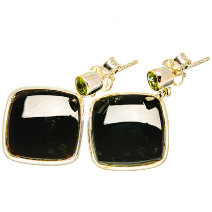 Black Onyx Earrings handcrafted by Ana Silver Co - EARR419221