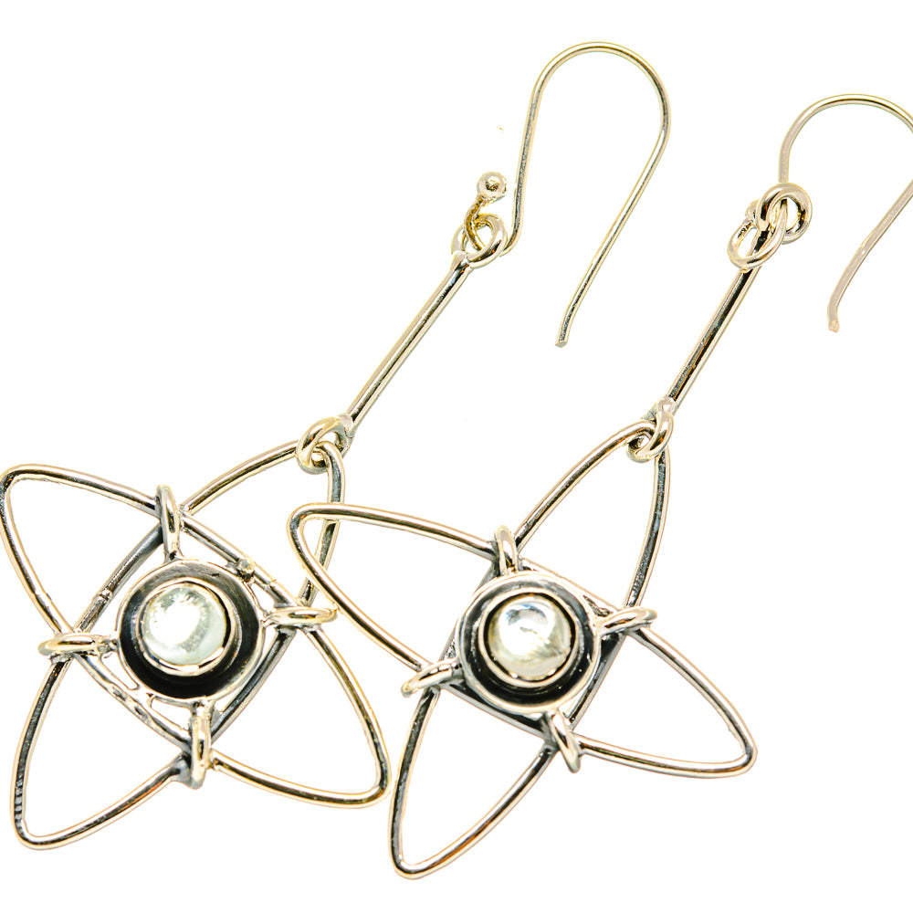 Rainbow Moonstone Earrings handcrafted by Ana Silver Co - EARR419223