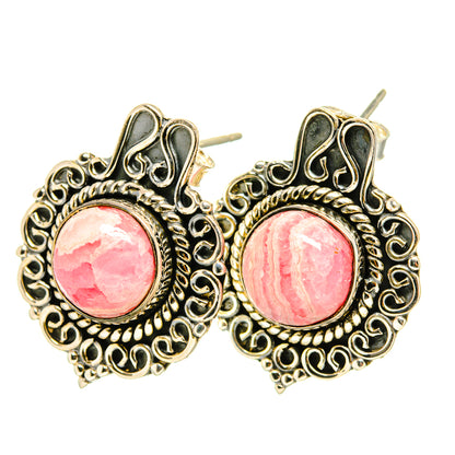 Rhodochrosite Earrings handcrafted by Ana Silver Co - EARR419224
