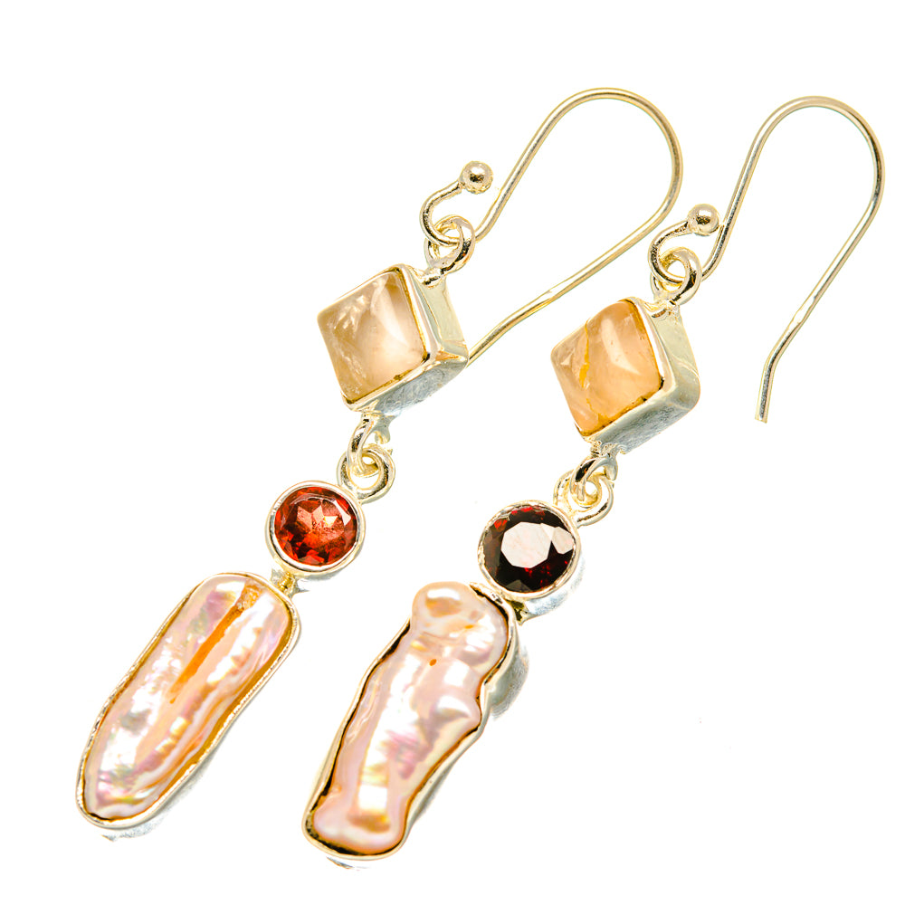 Mother Of Pearl Earrings handcrafted by Ana Silver Co - EARR419230
