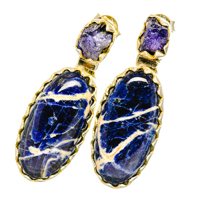 Sodalite Earrings handcrafted by Ana Silver Co - EARR419241