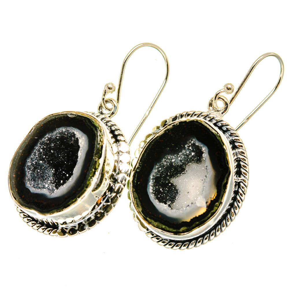 Coconut Geode Druzy Earrings handcrafted by Ana Silver Co - EARR419242