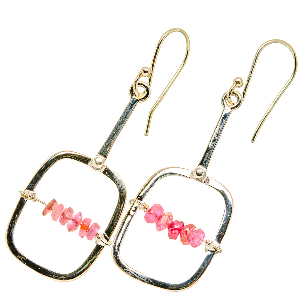 Pink Tourmaline Earrings handcrafted by Ana Silver Co - EARR419244