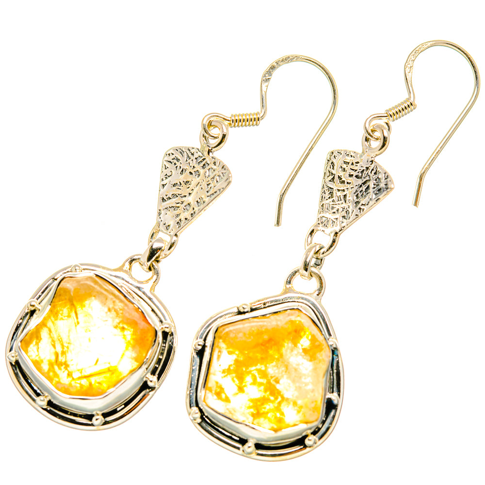 Citrine Earrings handcrafted by Ana Silver Co - EARR419245