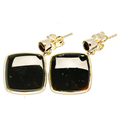 Black Onyx Earrings handcrafted by Ana Silver Co - EARR419248