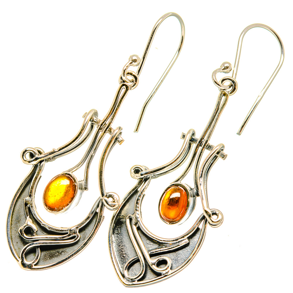 Baltic Amber Earrings handcrafted by Ana Silver Co - EARR419258