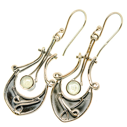 Rainbow Moonstone Earrings handcrafted by Ana Silver Co - EARR419262