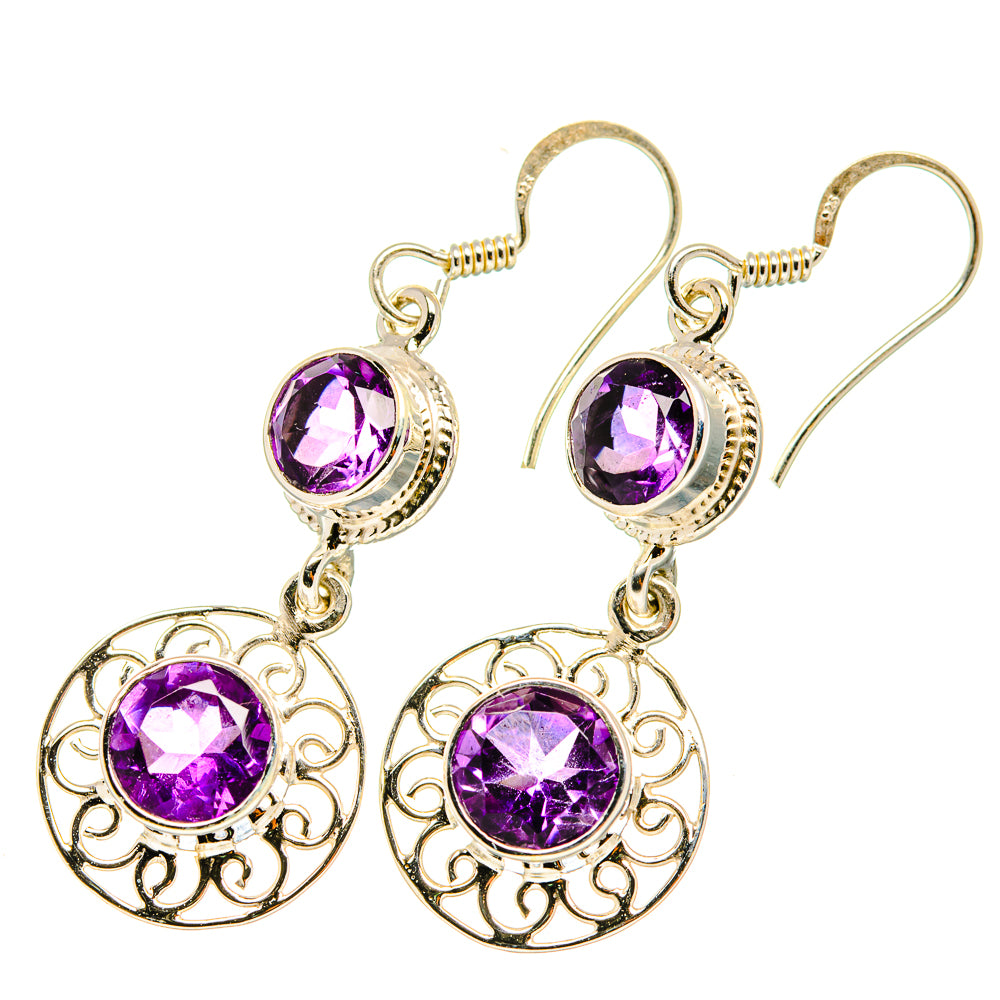 Amethyst Earrings handcrafted by Ana Silver Co - EARR419266