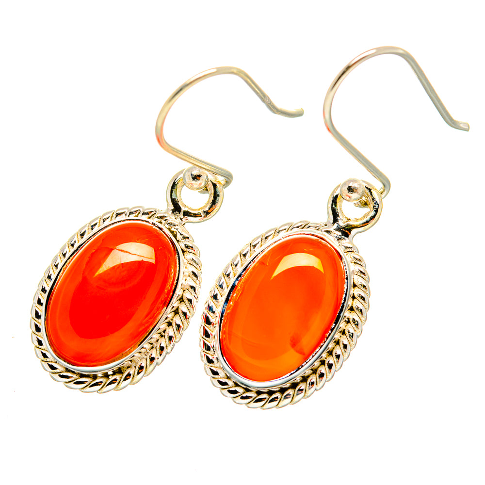 Carnelian Earrings handcrafted by Ana Silver Co - EARR419319