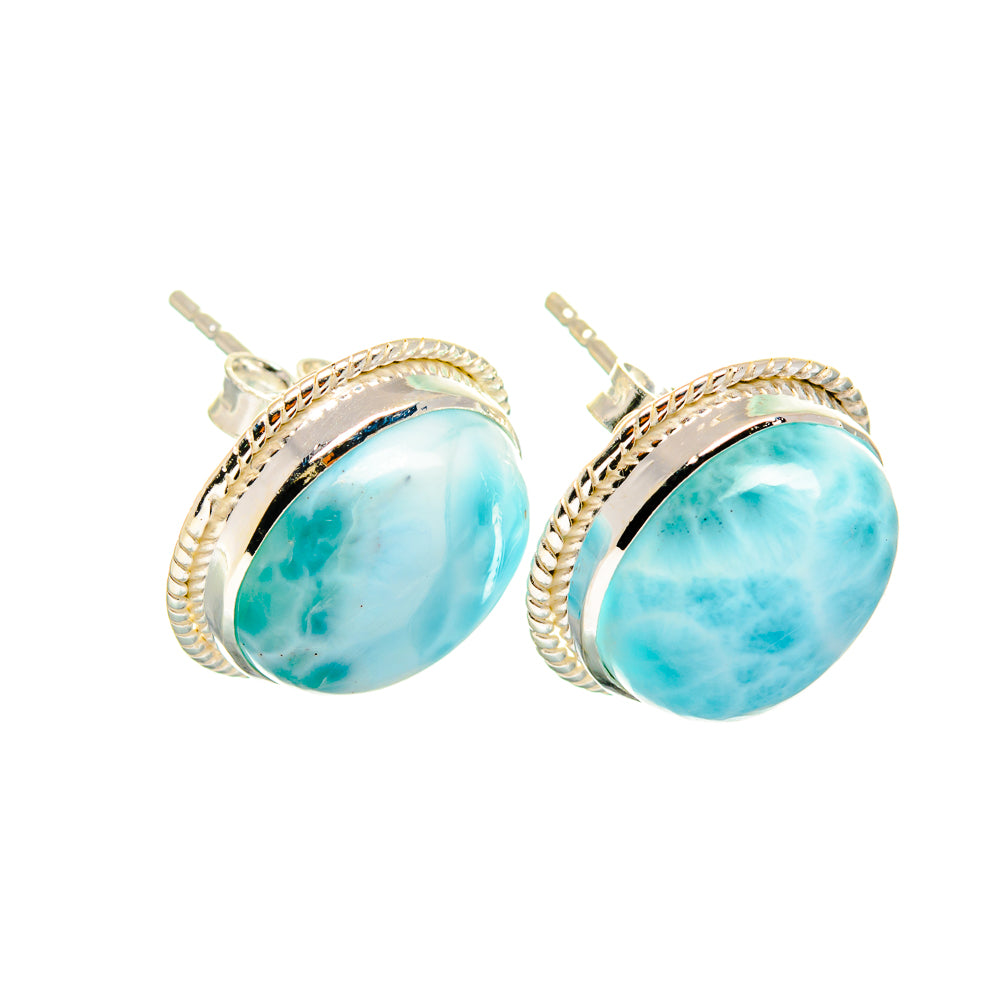 Larimar Earrings handcrafted by Ana Silver Co - EARR419336