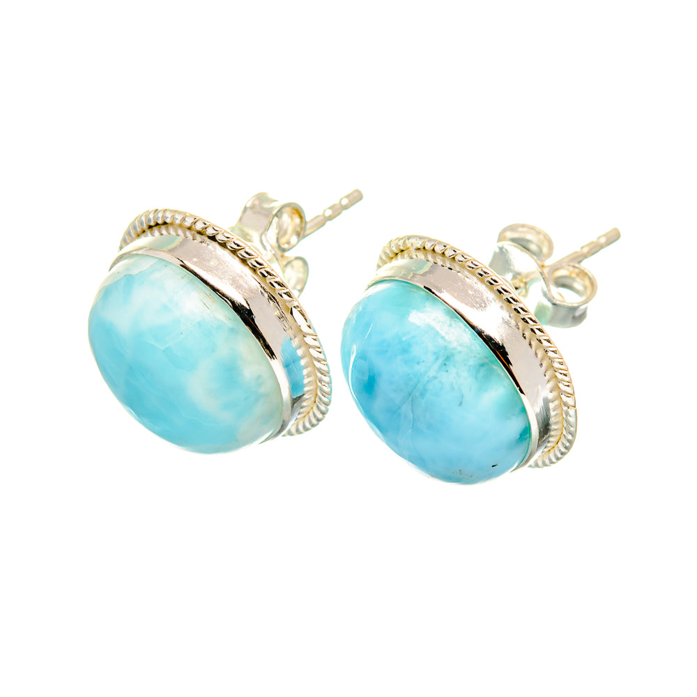 Larimar Earrings handcrafted by Ana Silver Co - EARR419353