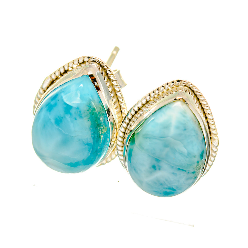 Larimar Earrings handcrafted by Ana Silver Co - EARR419364
