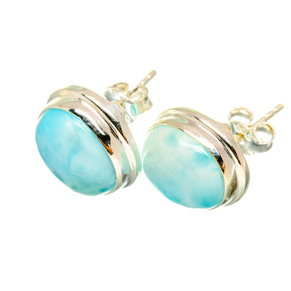 Larimar Earrings handcrafted by Ana Silver Co - EARR419371