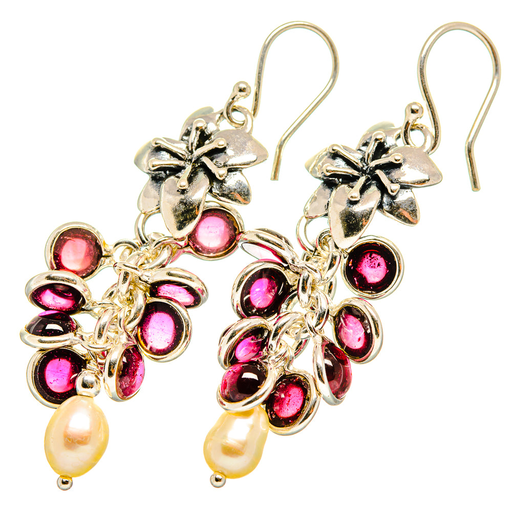 Garnet Earrings handcrafted by Ana Silver Co - EARR419380