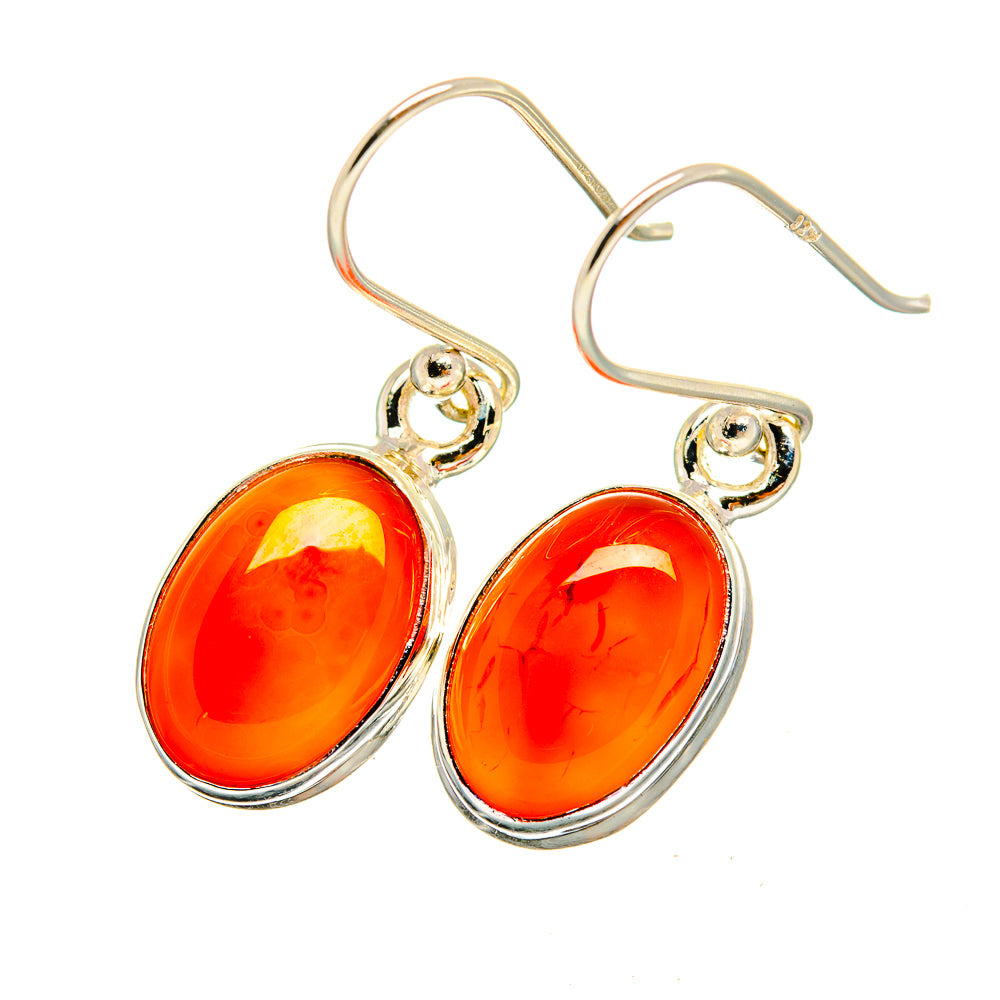 Carnelian Earrings handcrafted by Ana Silver Co - EARR419391