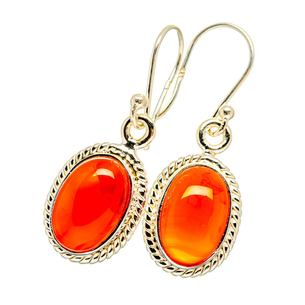 Carnelian Earrings handcrafted by Ana Silver Co - EARR419397