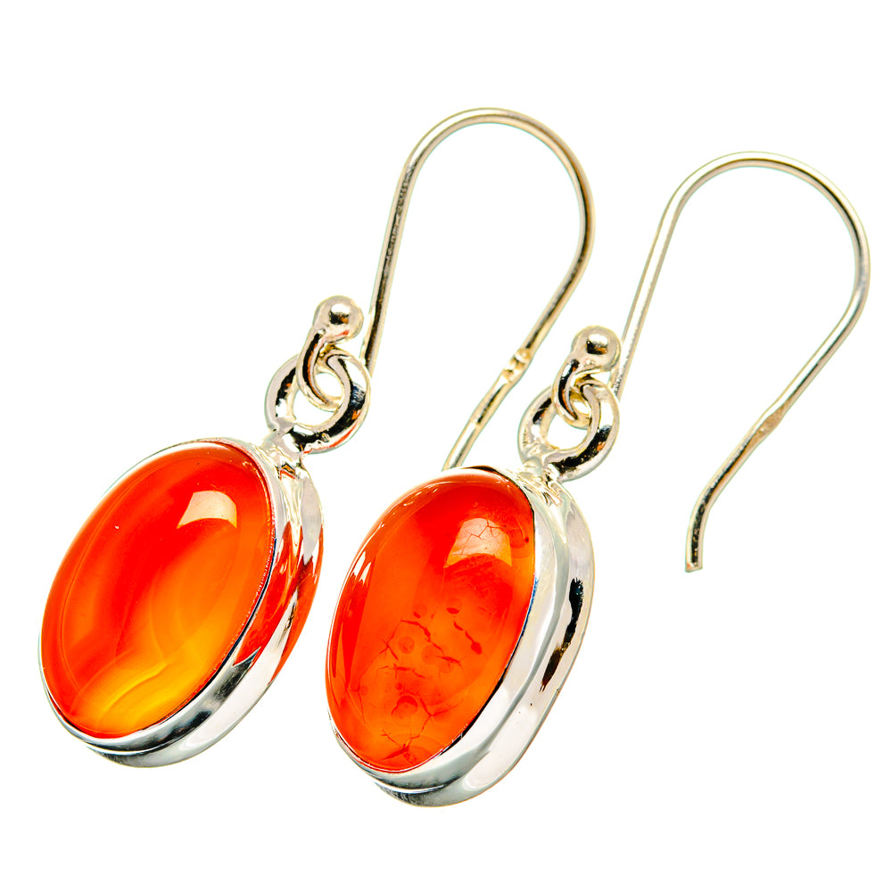 Carnelian Earrings handcrafted by Ana Silver Co - EARR419445