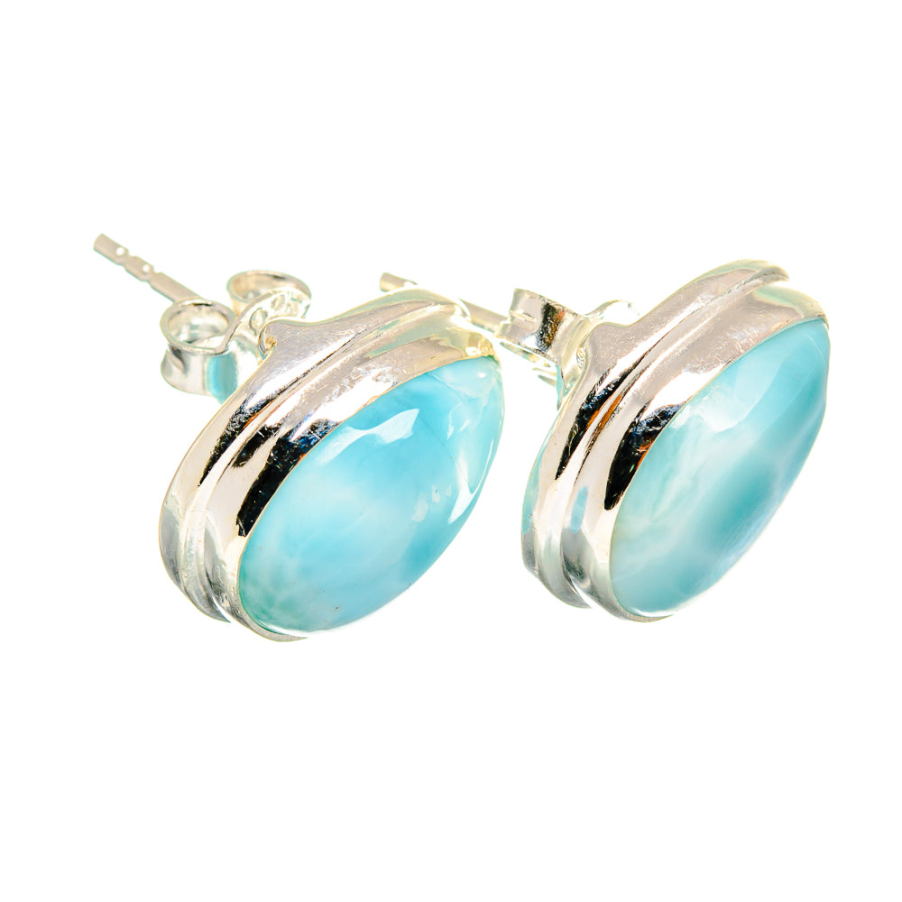 Larimar Earrings handcrafted by Ana Silver Co - EARR419449