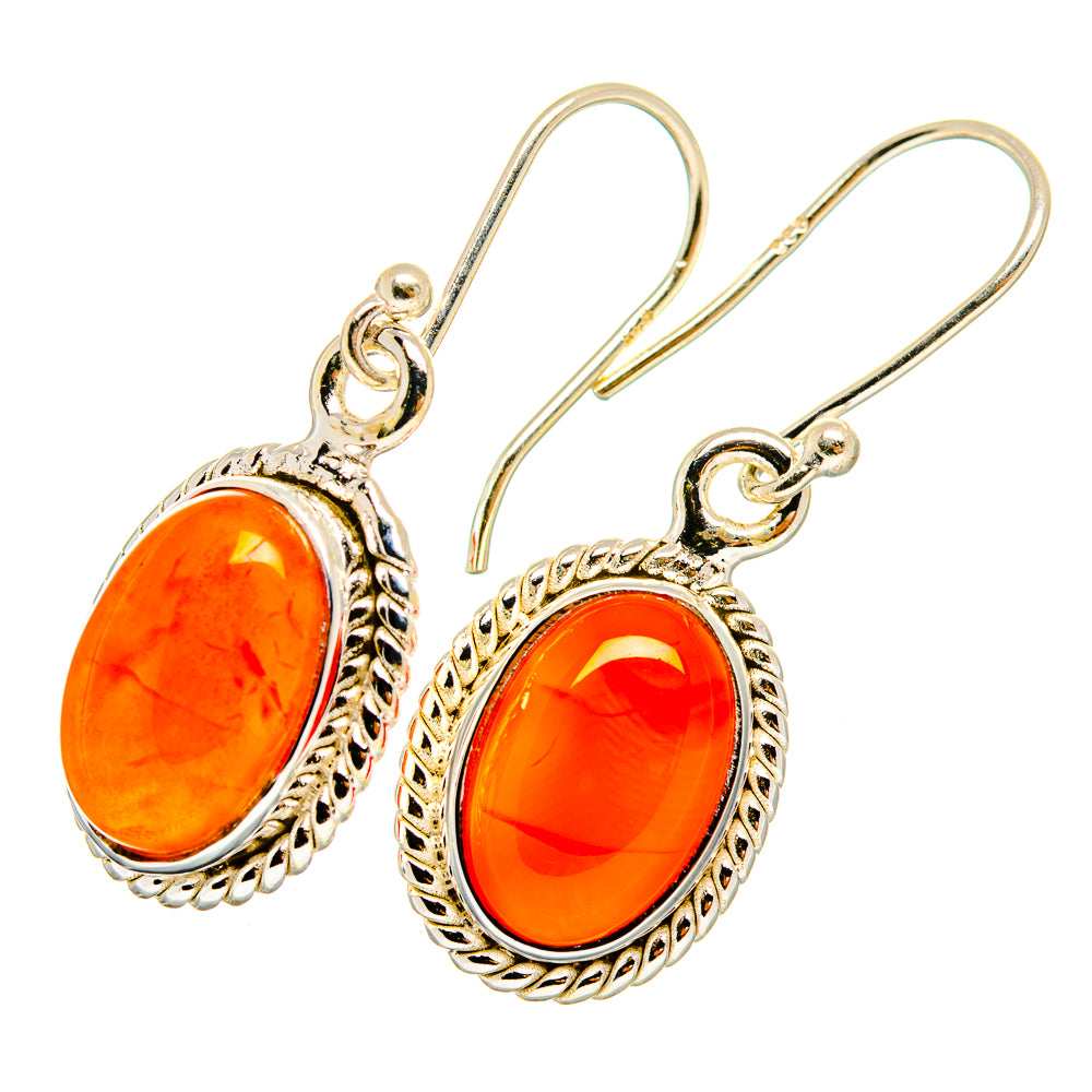 Carnelian Earrings handcrafted by Ana Silver Co - EARR419454
