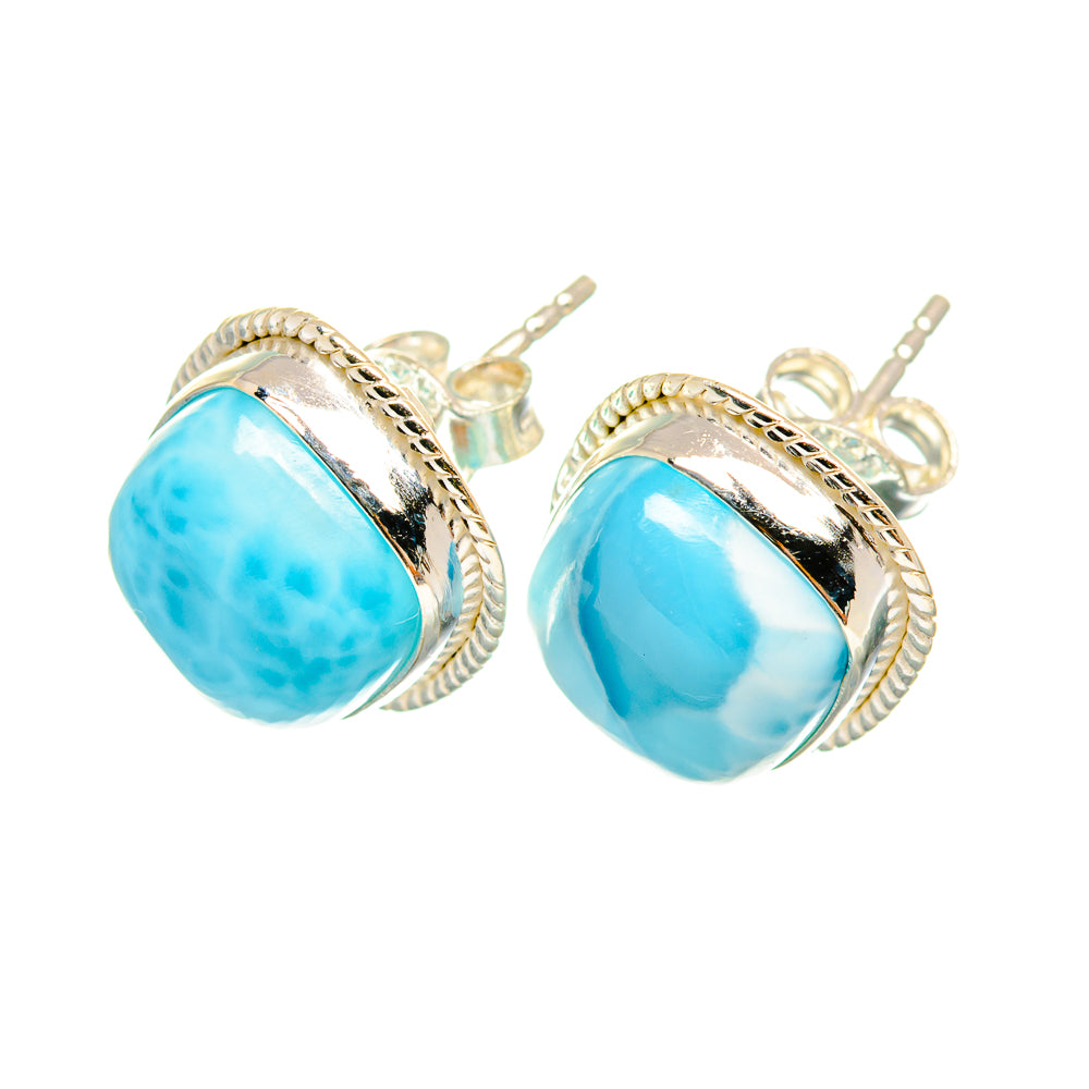 Larimar Earrings handcrafted by Ana Silver Co - EARR419455