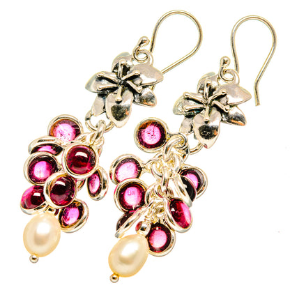 Garnet Earrings handcrafted by Ana Silver Co - EARR419461