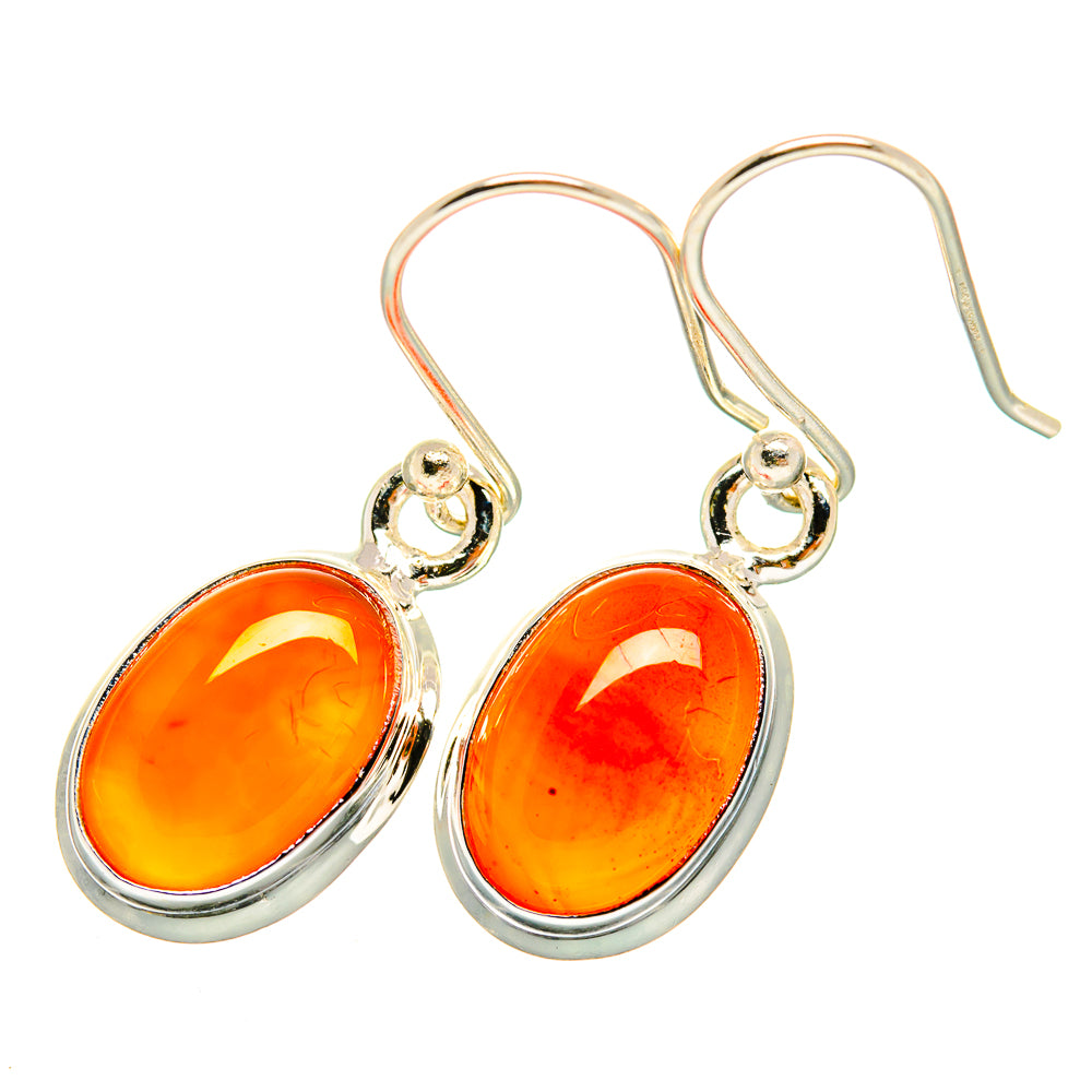 Carnelian Earrings handcrafted by Ana Silver Co - EARR419467
