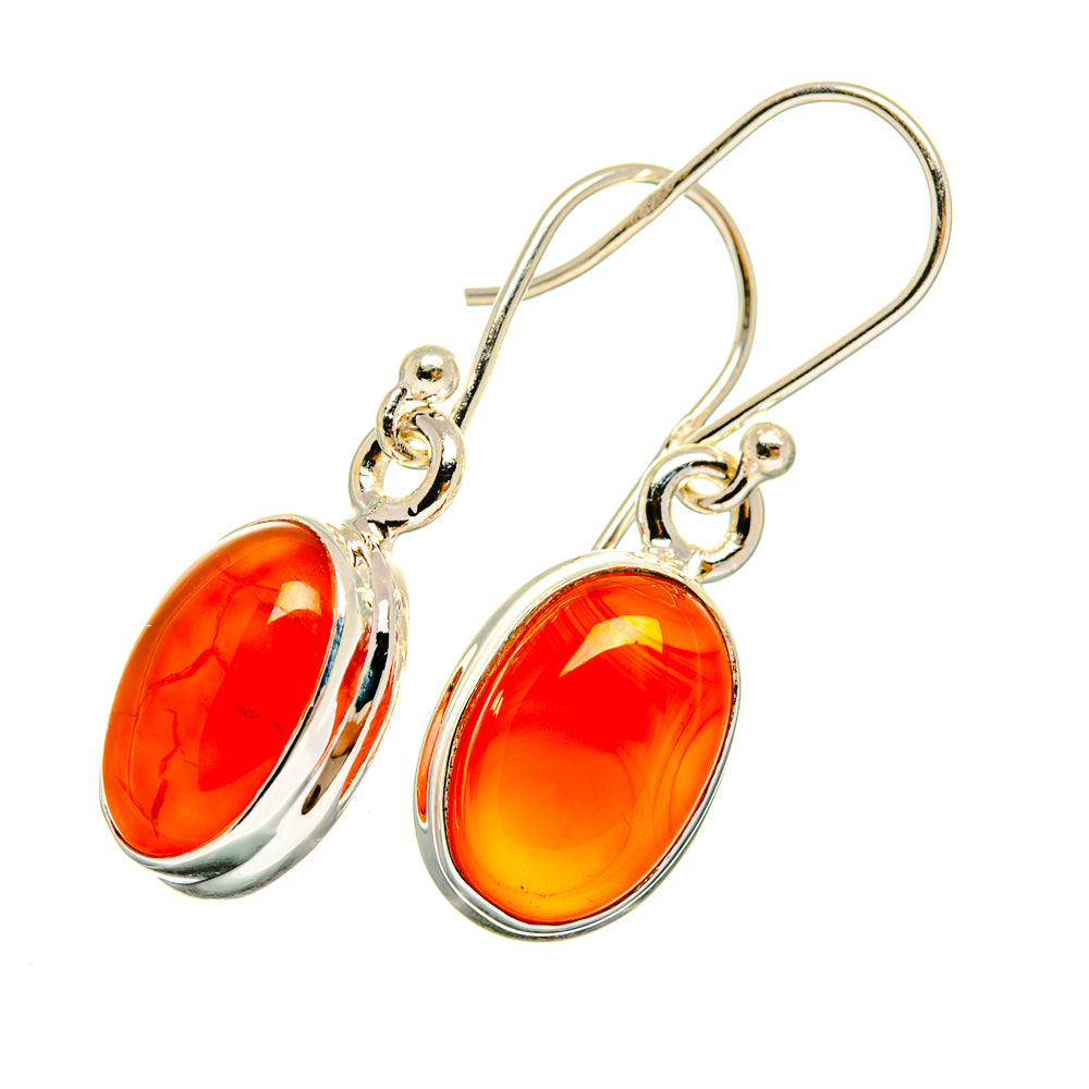 Carnelian Earrings handcrafted by Ana Silver Co - EARR419476