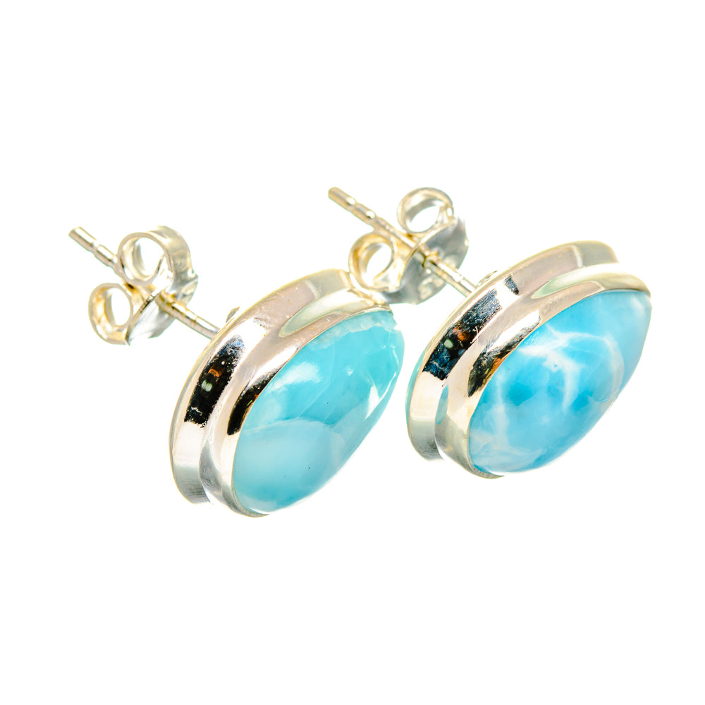 Larimar Earrings handcrafted by Ana Silver Co - EARR419484