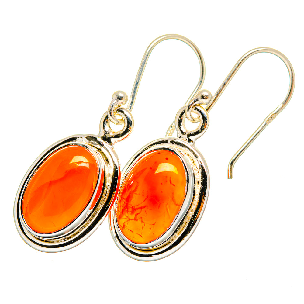 Carnelian Earrings handcrafted by Ana Silver Co - EARR419493