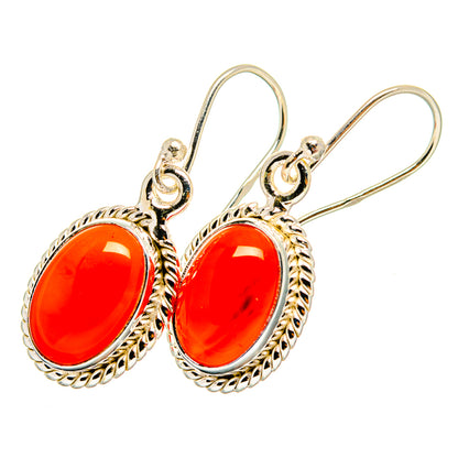 Carnelian Earrings handcrafted by Ana Silver Co - EARR419499