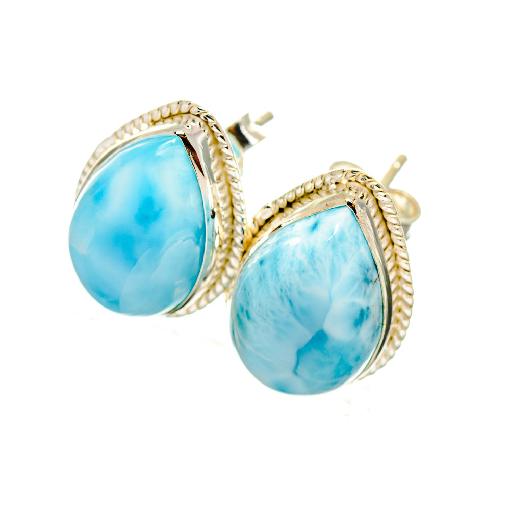 Larimar Earrings handcrafted by Ana Silver Co - EARR419503
