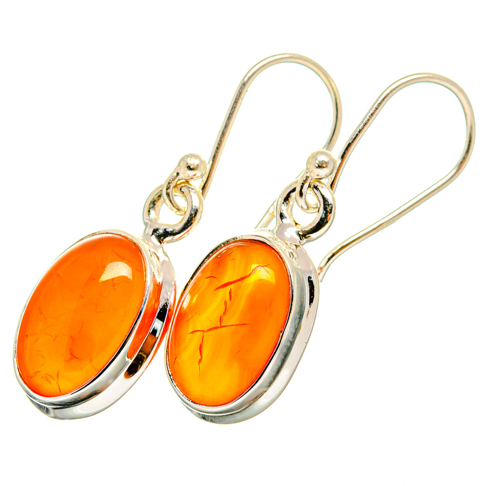 Carnelian Earrings handcrafted by Ana Silver Co - EARR419515