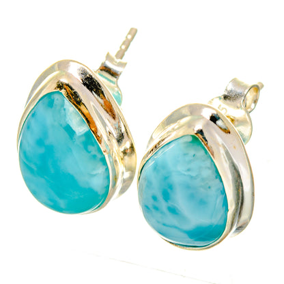 Larimar Earrings handcrafted by Ana Silver Co - EARR419516