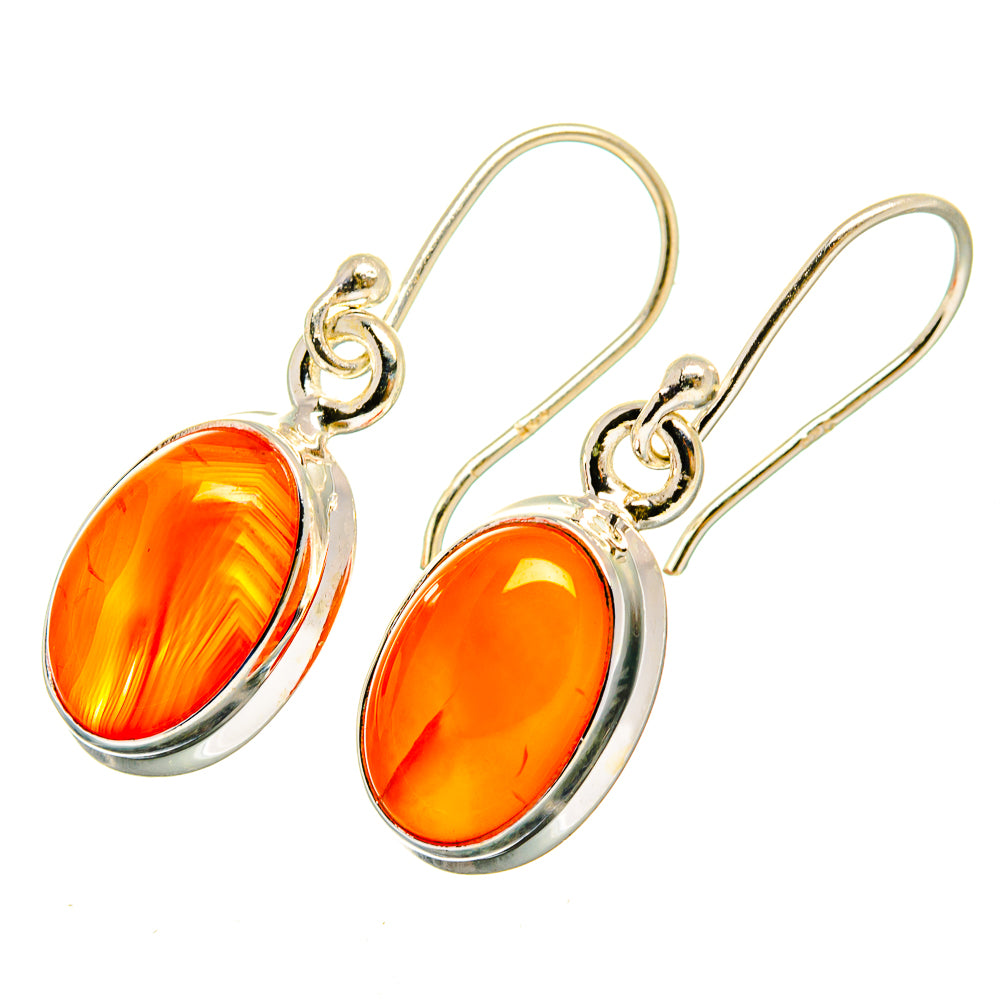 Carnelian Earrings handcrafted by Ana Silver Co - EARR419538