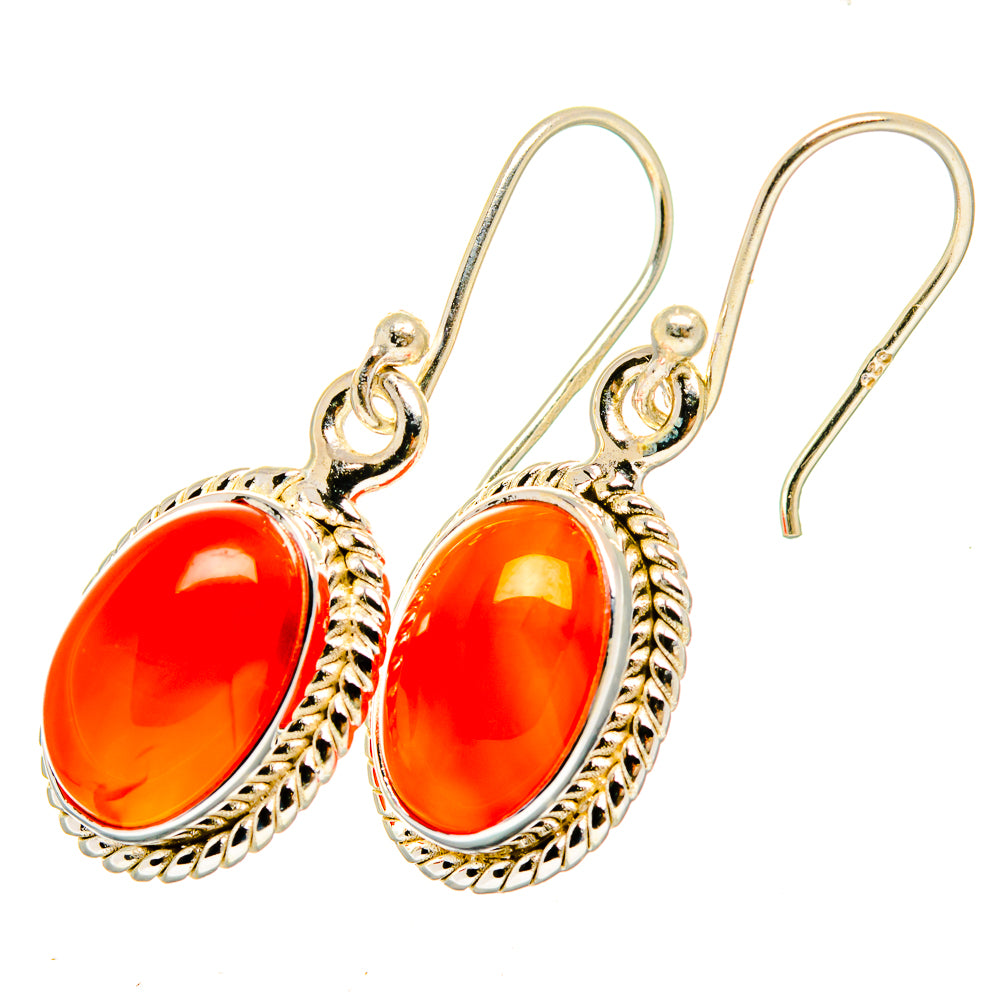 Carnelian Earrings handcrafted by Ana Silver Co - EARR419542
