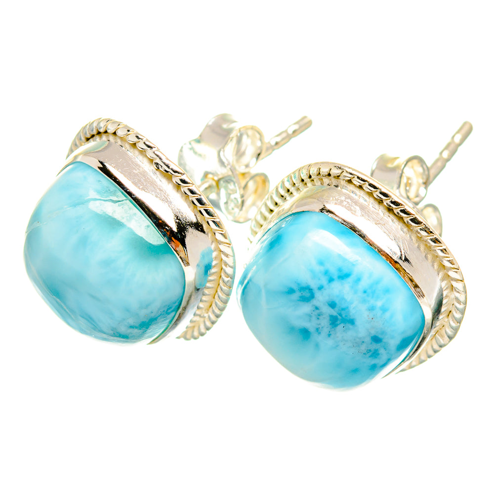 Larimar Earrings handcrafted by Ana Silver Co - EARR419549