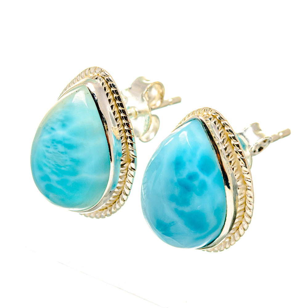 Larimar Earrings handcrafted by Ana Silver Co - EARR419588