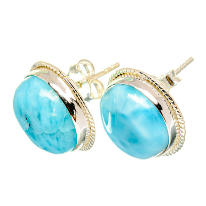 Larimar Earrings handcrafted by Ana Silver Co - EARR419598