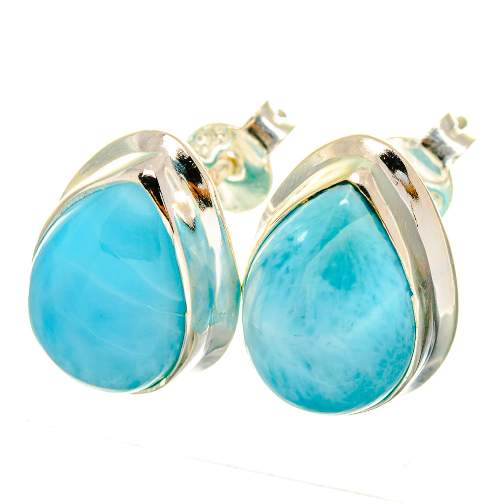Larimar Earrings handcrafted by Ana Silver Co - EARR419608