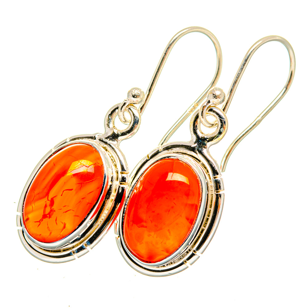 Carnelian Earrings handcrafted by Ana Silver Co - EARR419617