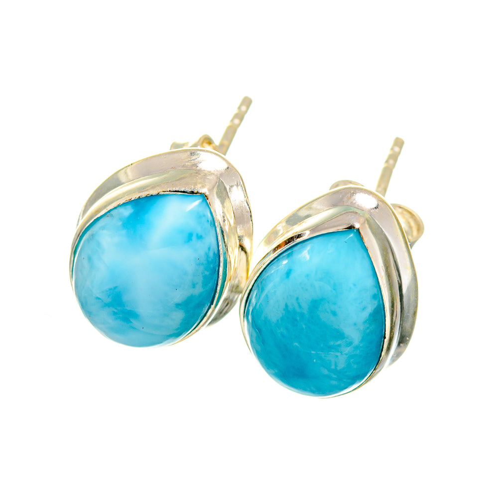 Larimar Earrings handcrafted by Ana Silver Co - EARR419638