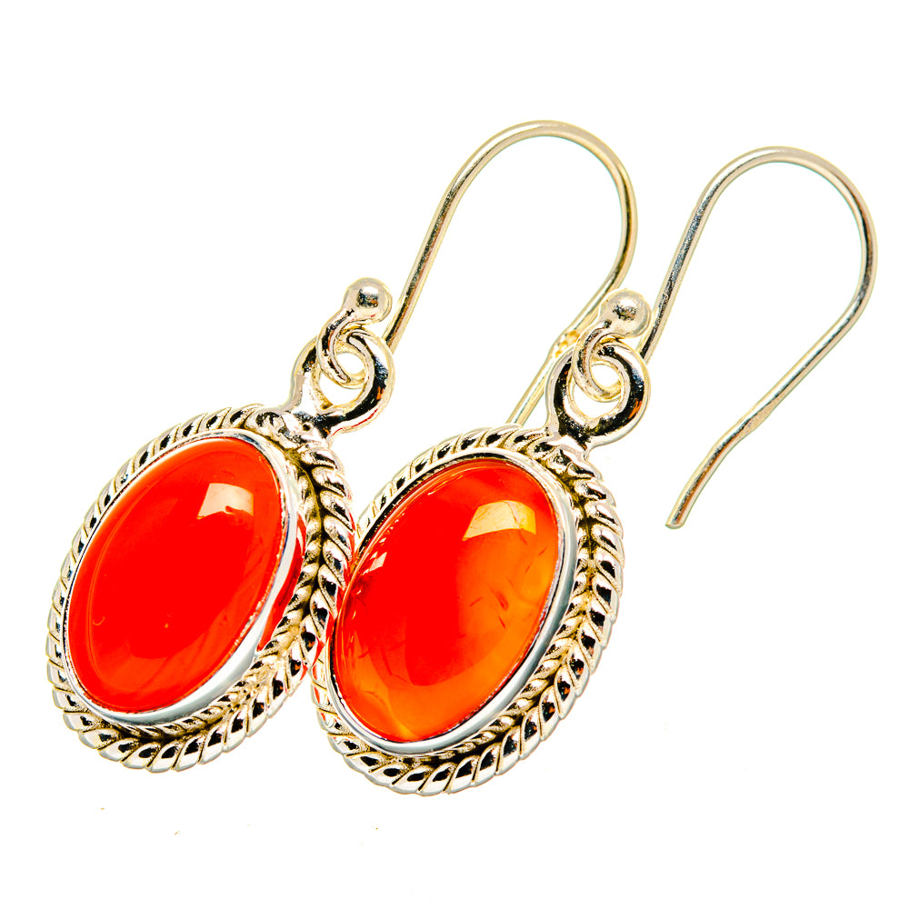 Carnelian Earrings handcrafted by Ana Silver Co - EARR419644