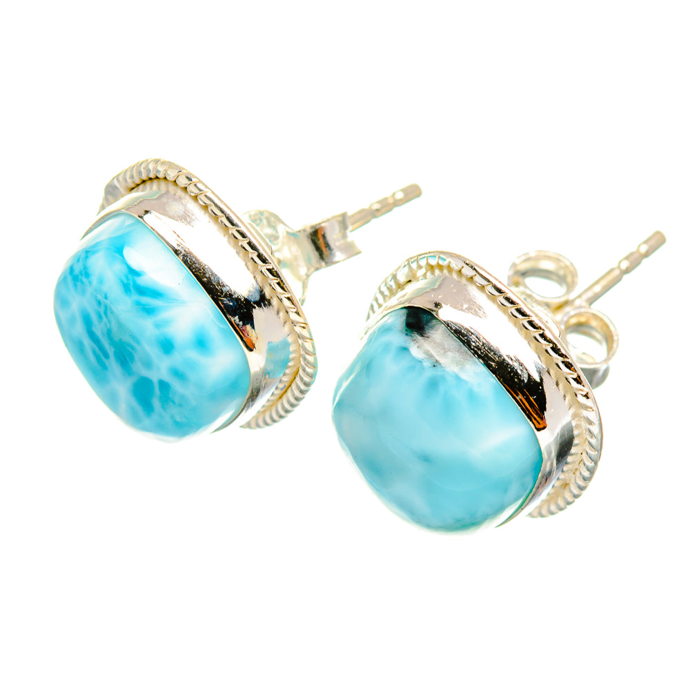 Larimar Earrings handcrafted by Ana Silver Co - EARR419651