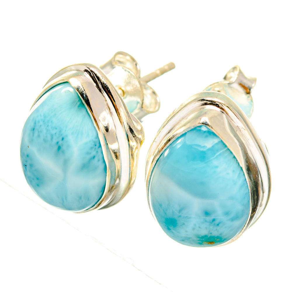 Larimar Earrings handcrafted by Ana Silver Co - EARR419673